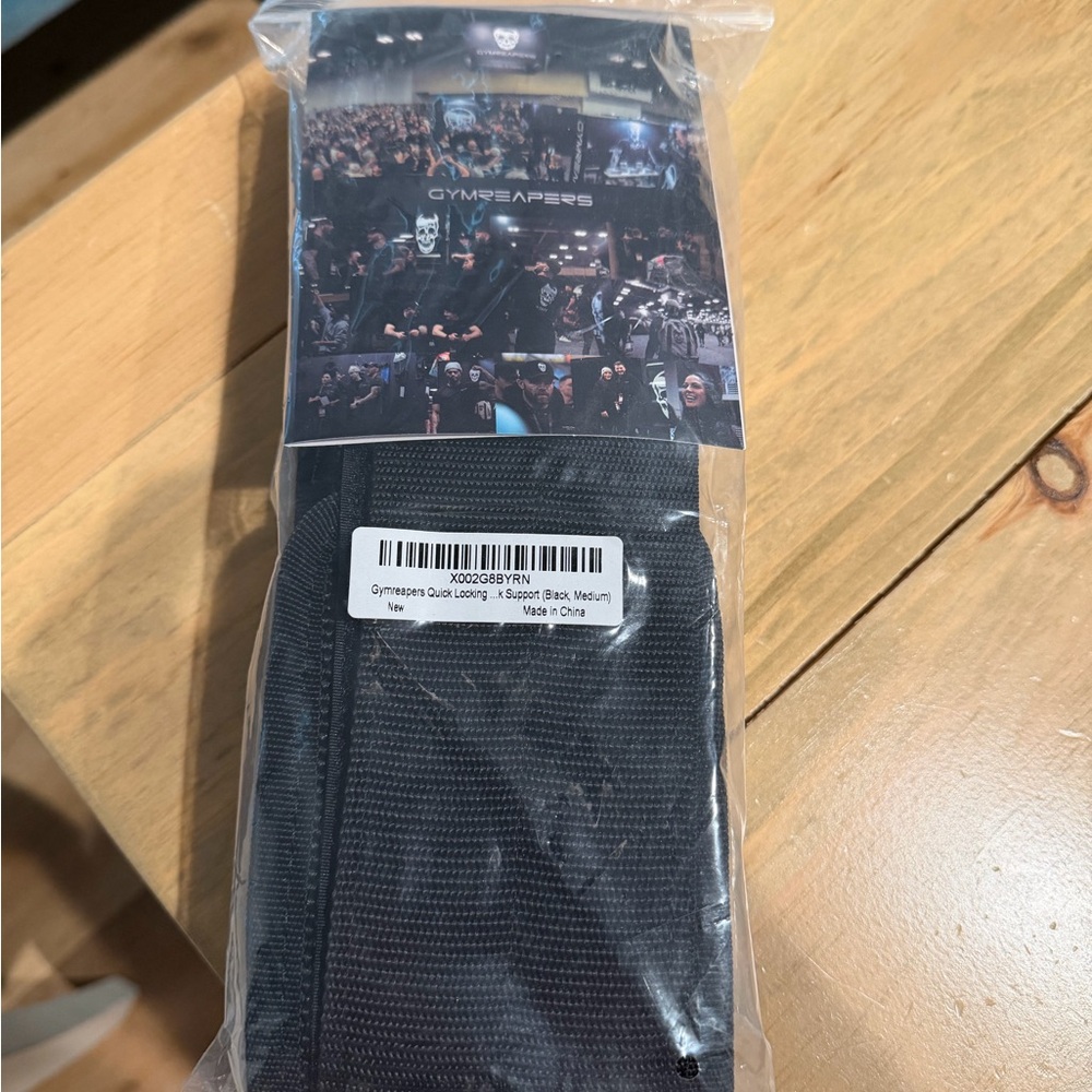 Gymreapers Black Quick Looping Support Belt - Medium
